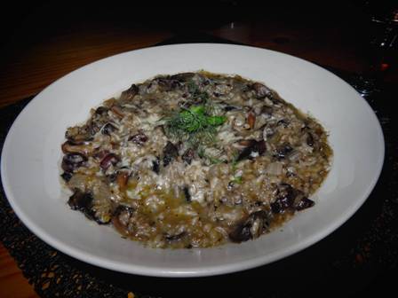 Mushroom & Olive Risotto